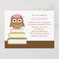 Pink Owl Kindergarten Graduação