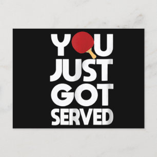 Cartão Postal De Convite Pino da Borboleta do Tênis da mesa da