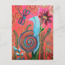 pintura em caracol rosa