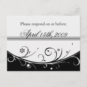 Cartão Postal De Convite Por favor RSVP