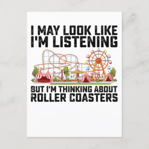 Cartão Postal De Convite Posso Parecer Que Estou Ouvindo Mas Estou Pensando