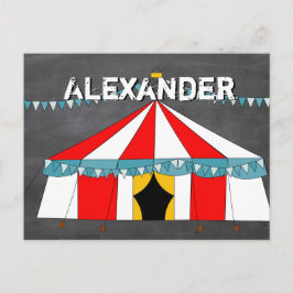 Cartão Postal De Convite Presentes do Partido do Circo