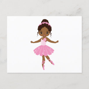 Cartão Postal De Convite Princess Ballerina