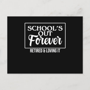 Cartão Postal De Convite Professor aposentado Ensino Ensino Ensino Estudios