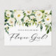 Cartão Postal De Convite Proposta das Flores Brancas de Aquarela (Frente)