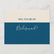 Proposta de Bridesmaid de Creme Teal Minimalista M