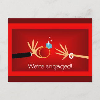 Cartão Postal De Convite QUE PEDRA! - Vermelho