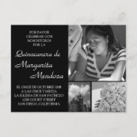 Quinceanera Invitación Tarjeta Adaptável