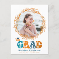 Retro Terracotta Floral Elegant Wreath Fotografia