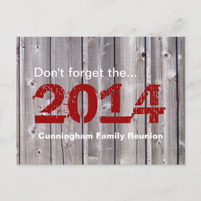 Cartão Postal De Convite Reunião Familiar Russo (Frente)