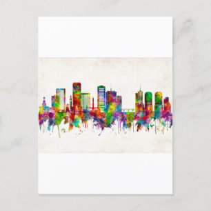 Cartão Postal De Convite Richmond Virginia Skyline