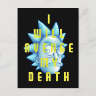 Cartão Postal De Convite RICK E MORTY™ | Eu Vingarei Minha Morte