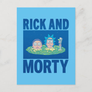 Cartão Postal De Convite RICK E MORTY™   Pequim Através Do Portal