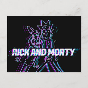 Cartão Postal De Convite RICK E MORTY™ Rick E Morty Falhados