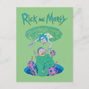 Cartão Postal De Convite RICK E MORTY™   Salvamento no portal