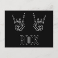 Rock on Skeleton Hands