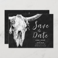 Rodeo Black E White Bull Skull Exceto Data