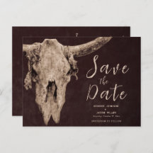 Rodeo Brown Bull Skull Salvar Data