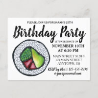 Rolo de Califórnia Comida Japonesa Sushi Festa de 