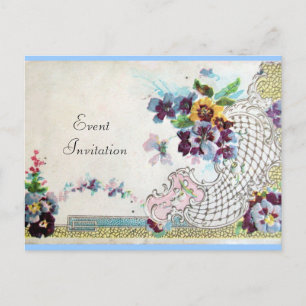 CARTÃO POSTAL DE CONVITE ROMANTICA 2