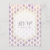 RSPV de Casamento Moderno Marroquino Dourado e Bra