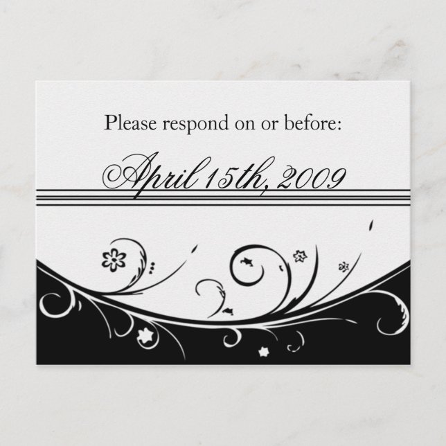 CARTÃO POSTAL DE CONVITE RSVP (Frente)