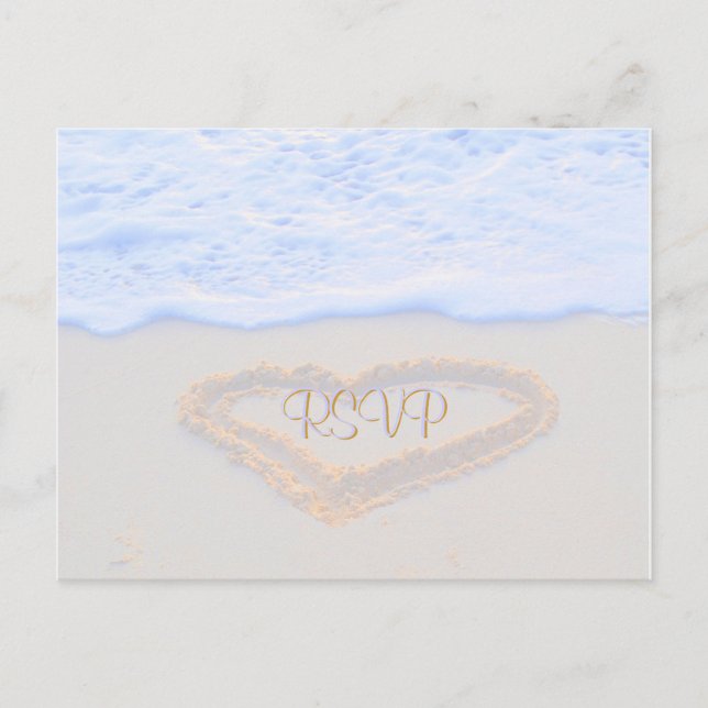 Cartão Postal De Convite RSVP Correspondente para Convidados (Frente)