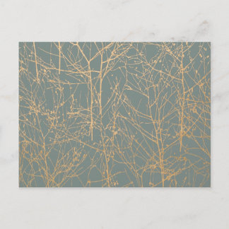 Cartão Postal De Convite RSVP de Casamento de 'Árvore'