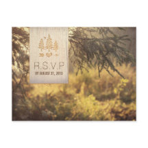 RSVP de Casamento de Floresta