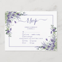 RSVP de Casamento de Script Botânico Eucalyptus la