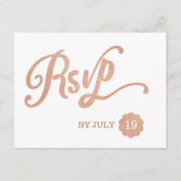 RSVP de Cobre Faux