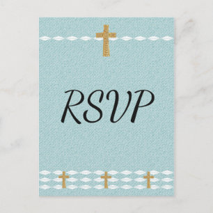 Cartão Postal De Convite RSVP do Cristo Cruz de Jesus Luz