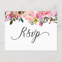 RSVP Floral Primavera Aquarela