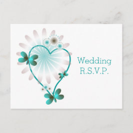 Cartão Postal De Convite RSVP Inserir Cartaz de Cartaz de Mensagem de Borbo