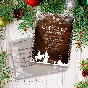 Cartão Postal De Convite Russo Stars Luz Maria e Festa de Natal Joseph