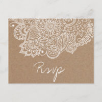 Rustic Kraft Paper Paisley Wedding SVP