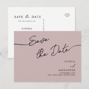 Cartão-Postal De Convite Salve A Data.