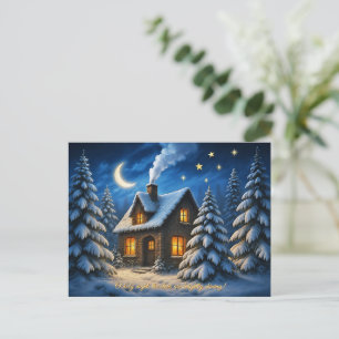 Cartão Postal De Convite Saudação de Natal Bonita