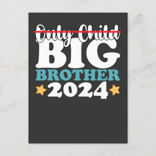 Cartão Postal De Convite Somente Criança Big Brother 2024 Promovida Para