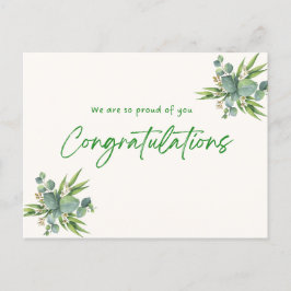 Cartão Postal De Convite Sonhos Atingidos: Cartão de Graduação