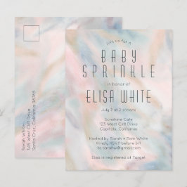 Cartão Postal De Convite SPRINKLE DE BABY PERSONALIZADO BABY, Abstrato de P