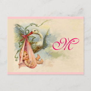 CARTÃO POSTAL DE CONVITE STORY BABY GIRL CHÁ 2