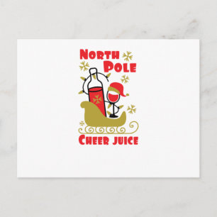 Cartão Postal De Convite suco North Pole Cheer