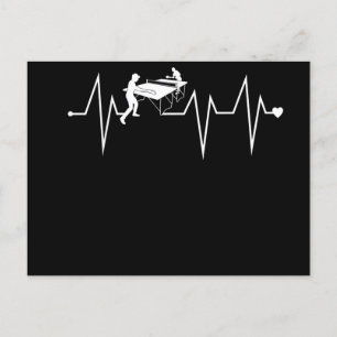 Cartão Postal De Convite Taxa de pulsação cardíaca de pulsação de pulsação 