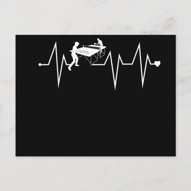 Cartão Postal De Convite Taxa de pulsação cardíaca de pulsação de pulsação  (Frente)