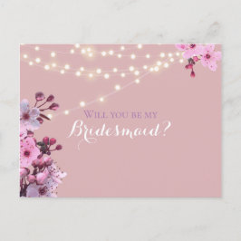 Cartão Postal De Convite Tema Sakura