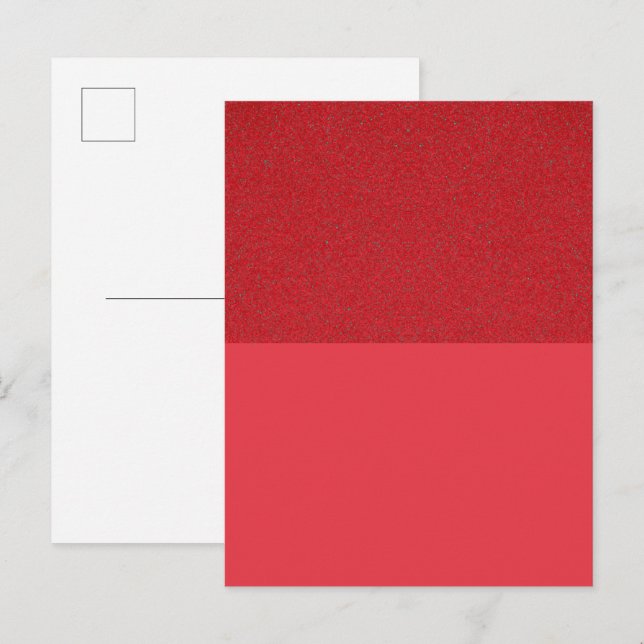 Cartão-Postal de Convite Texturizado Vermelho – Pe (Frente/Verso)