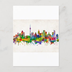Cartão Postal De Convite Toronto Canada Skyline