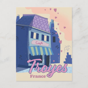 Cartão Postal De Convite Troyes France poster de viagens