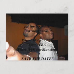 Cartão Postal De Convite Tru e kenny, 35/40 seu uma celebração. Junte-se